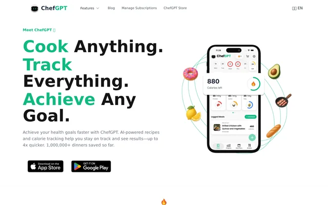 ChefGPT website screenshot