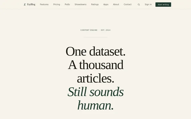 EsyBlog website screenshot
