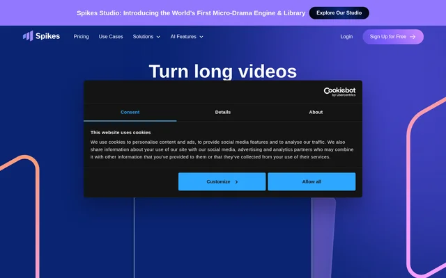Spikes Studio website screenshot