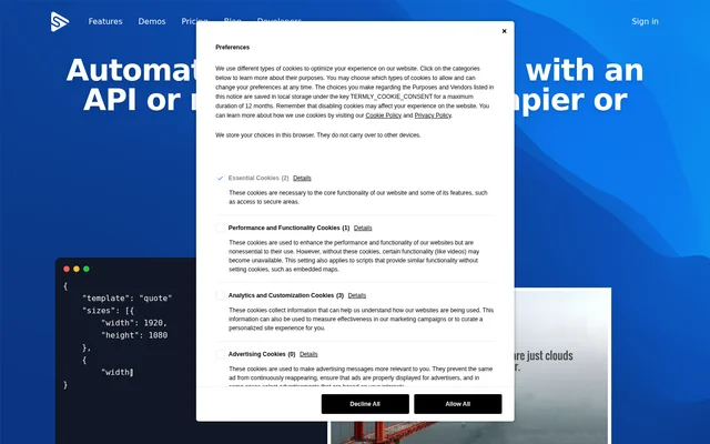 Switchboard Canvas website screenshot