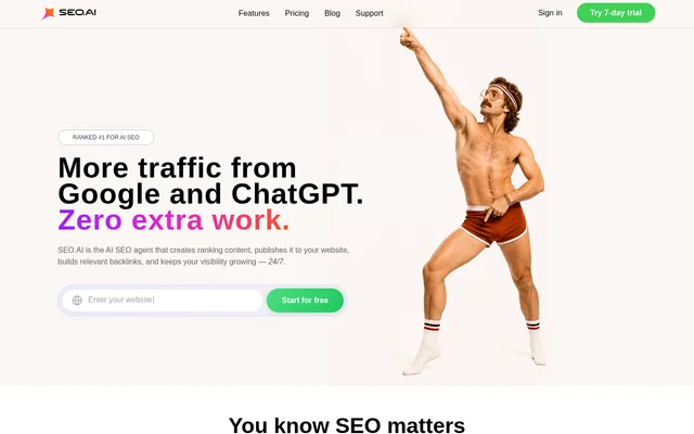 SEO.ai website screenshot