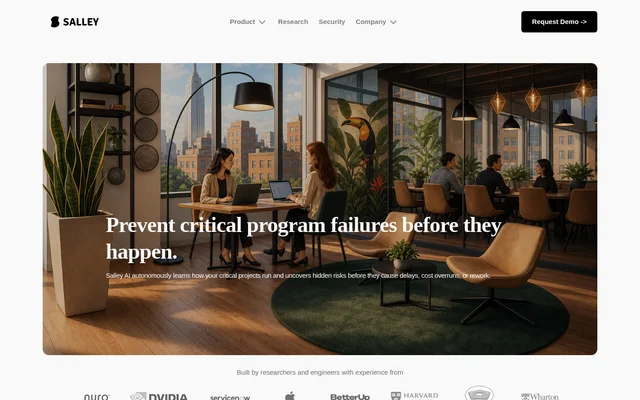 Salley website screenshot