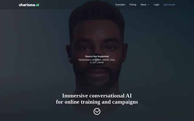 Charisma website screenshot