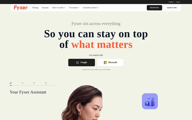 Fyxer website screenshot