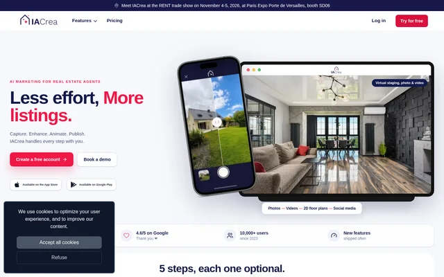 IACrea website screenshot