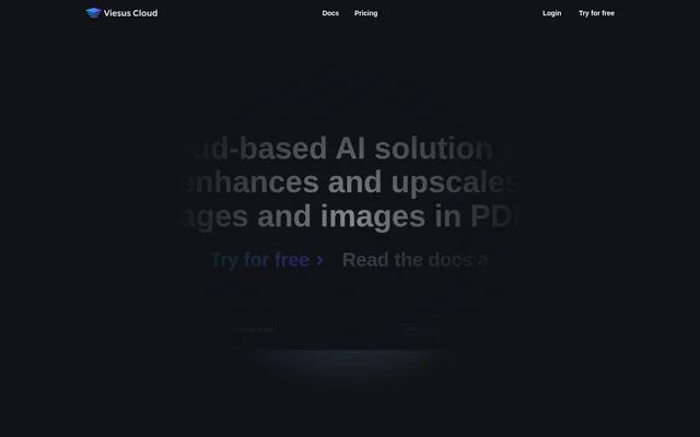Viesus website screenshot