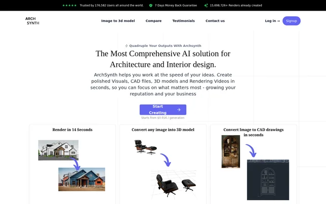 Archsynth website screenshot