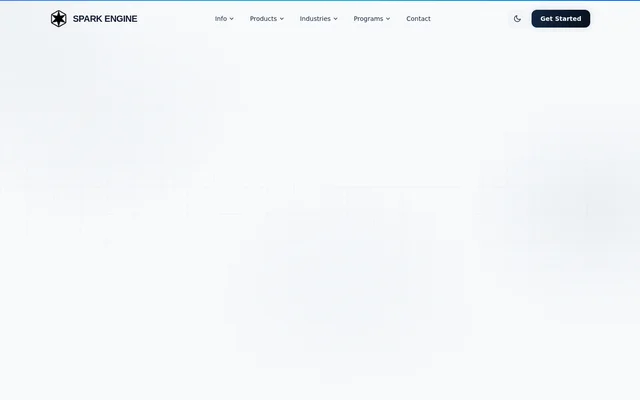 Spark Engine website screenshot