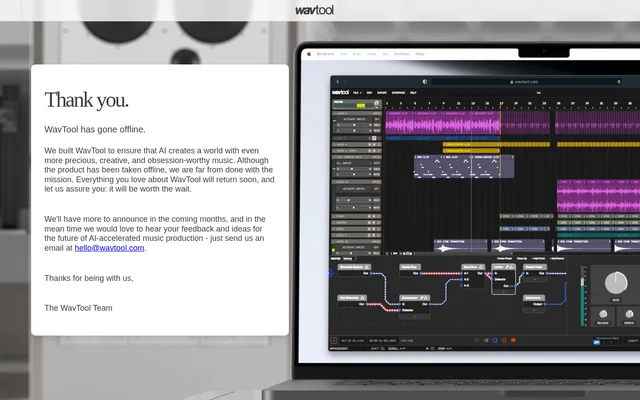 WavTool website screenshot