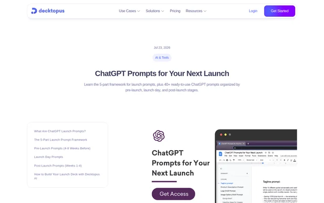 Decktopus AI website screenshot