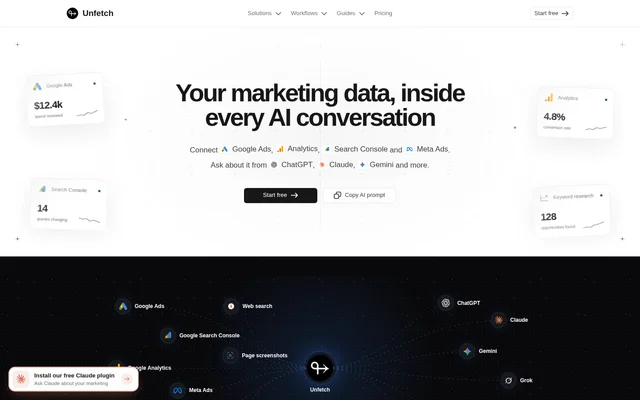 Unfetch website screenshot