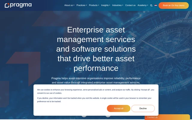 Pragma website screenshot