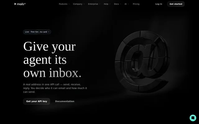 Mails.ai website screenshot