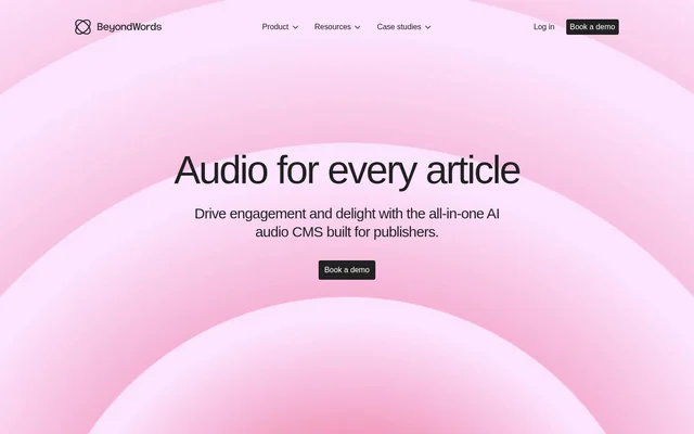 BeyondWords website screenshot