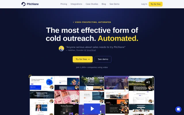 Pitchlane website screenshot