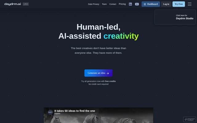 Daydrm.ai website screenshot