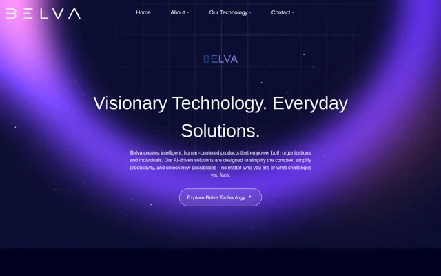 Belva website screenshot