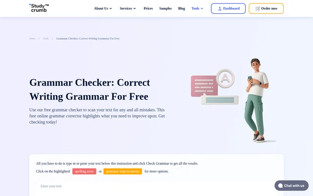Grammar Checker website screenshot