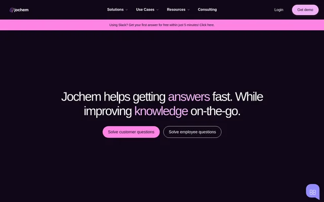Jochem website screenshot