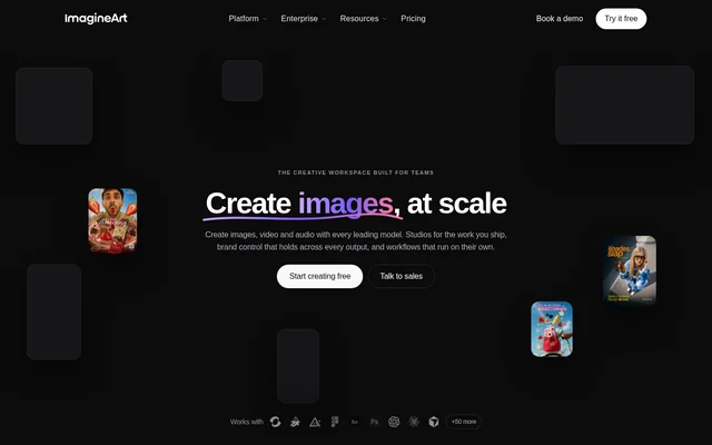 ImagineArt website screenshot