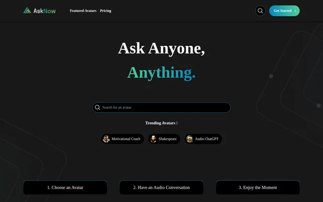 AskNow website screenshot