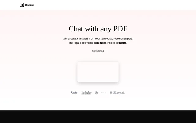 Doclime website screenshot
