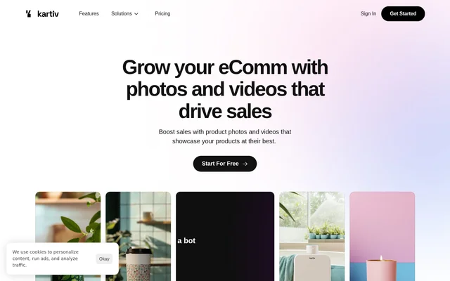 Kartiv website screenshot