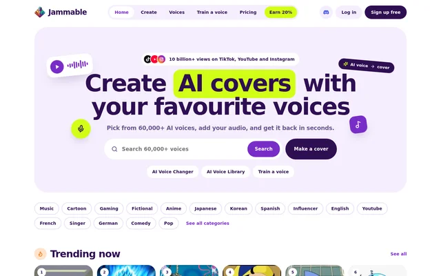 Voicify website screenshot