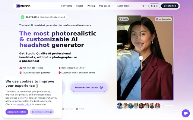 BetterPic website screenshot