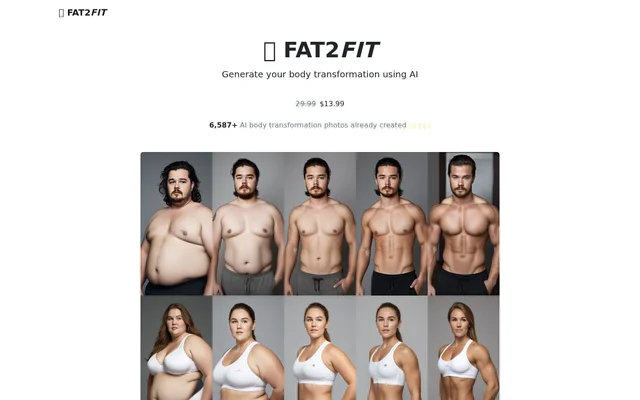 FAT2FIT website screenshot