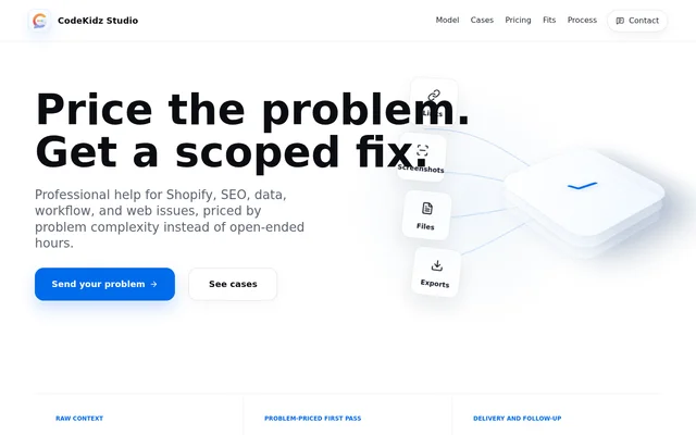 CodeKidz Studio website screenshot
