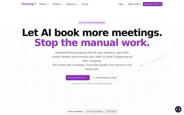 Overloop website screenshot