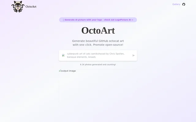OctoArt website screenshot