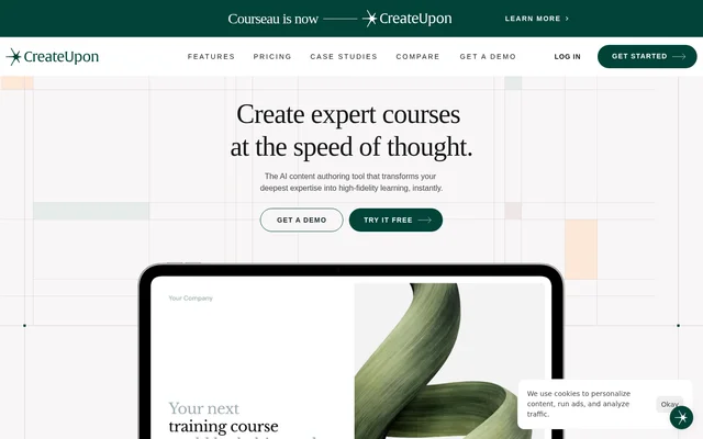 Courseau website screenshot