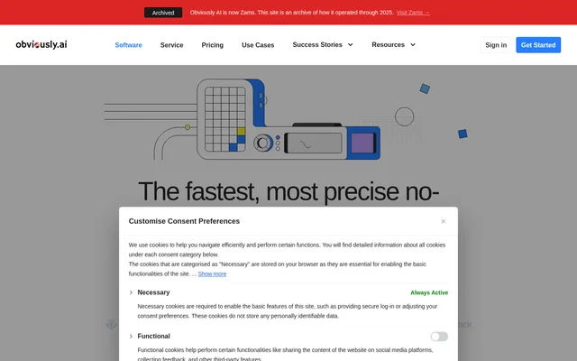 Obviously AI website screenshot