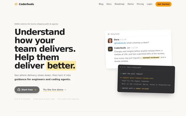 Coderbuds website screenshot