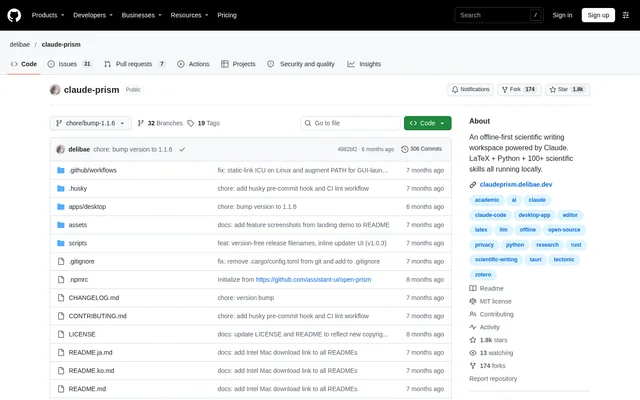 ClaudePrism website screenshot