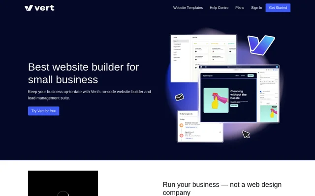 Vert website screenshot