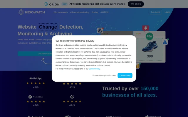 Hexowatch website screenshot