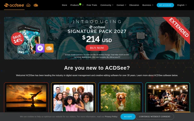 ACDSee website screenshot