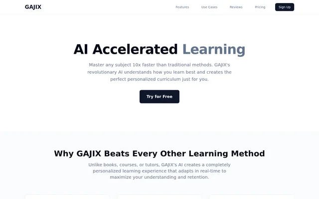 GAJIX website screenshot