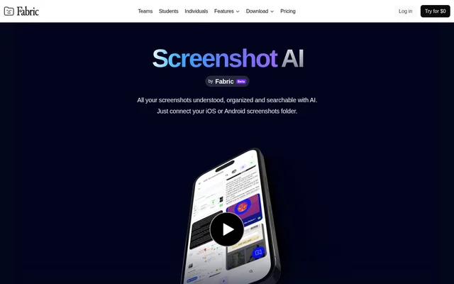 ScreenshotAI website screenshot