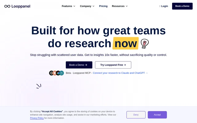 Looppanel website screenshot
