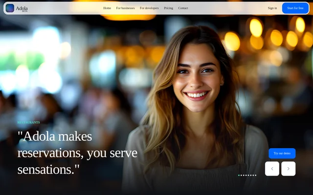 Adola website screenshot