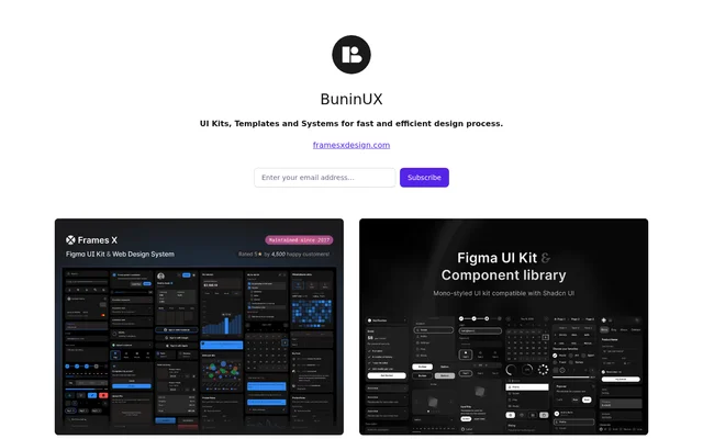 BuninUX website screenshot