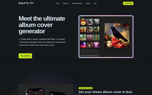 Daft Art website screenshot