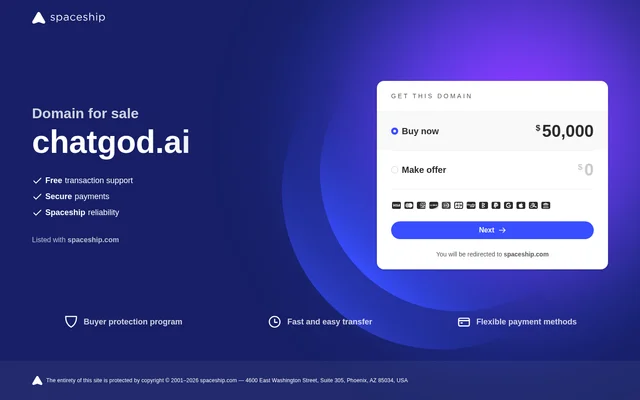 chatgod.ai website screenshot