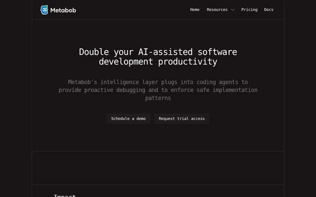Metabob website screenshot