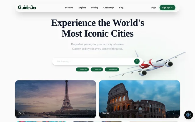 Travelplan website screenshot