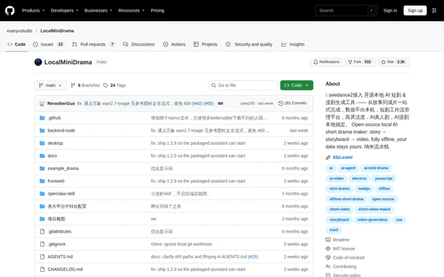 LocalMiniDrama website screenshot